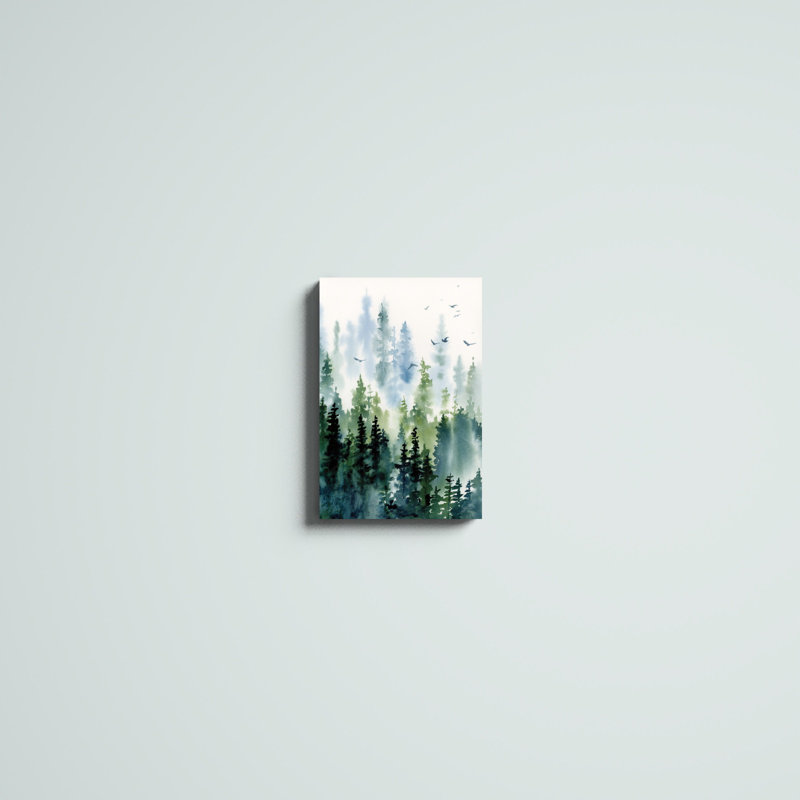 "Treeline" par Katrina Pete, reproduction d'art sur toile, H 18 po x l 12 po, Impression encadrée sans passe-partout, Érable