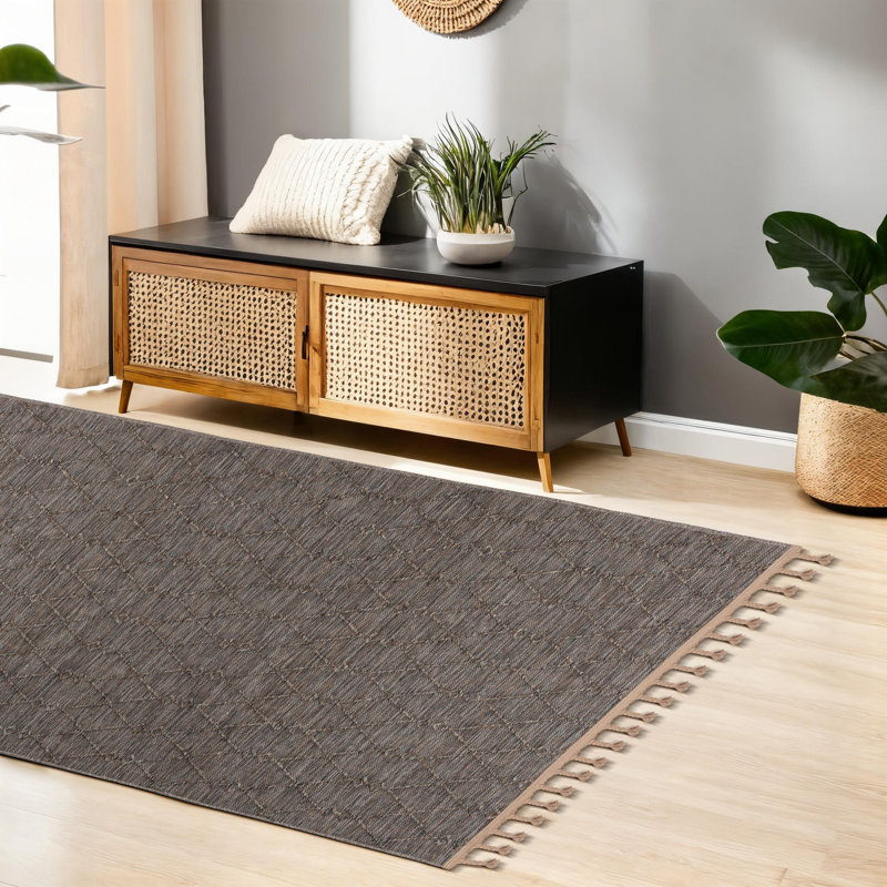 Durable Hall Carpet, 3.3 x 9.8 Feet, 100% Polypropylene, Machine Woven, 1450 g/m², Cotton Base, 0.2 Inch Pile Height | Antibacterial & Washable (30°C) | Easy Clean, Brown Color, Ideal for High Traffic Areas