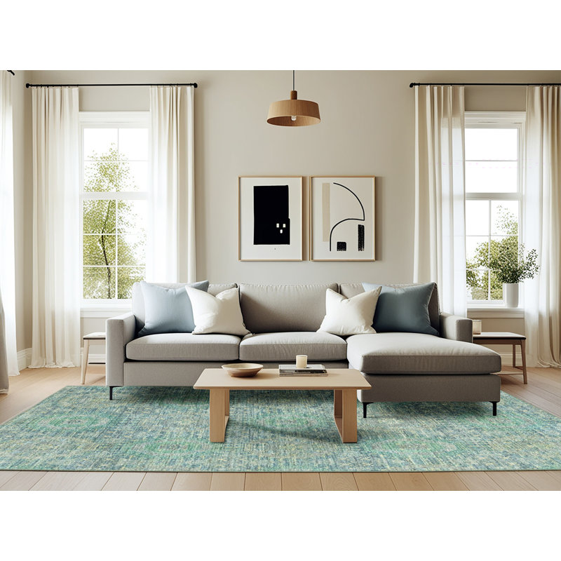 Abstract Indoor Rug, Rectangle 6' x 9'