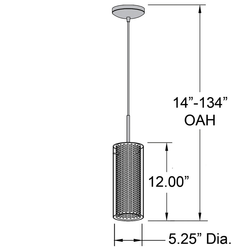 Deverell 1 - Light Single Pendant, Incandescent