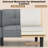 Ebern Designs Convertible Folding Futon Sofa Bed With 6-position Adjustable Backrest Cushion