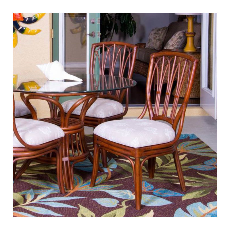 Chaise rembourrée Chanavia Cuba, Noir Embree Parkside, Terre de Sienne