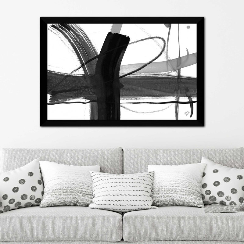 « urban vibe i », reproduction de peinture à l’acrylique encadrée, H 37,5 po x l 37,5 po x P 1 po