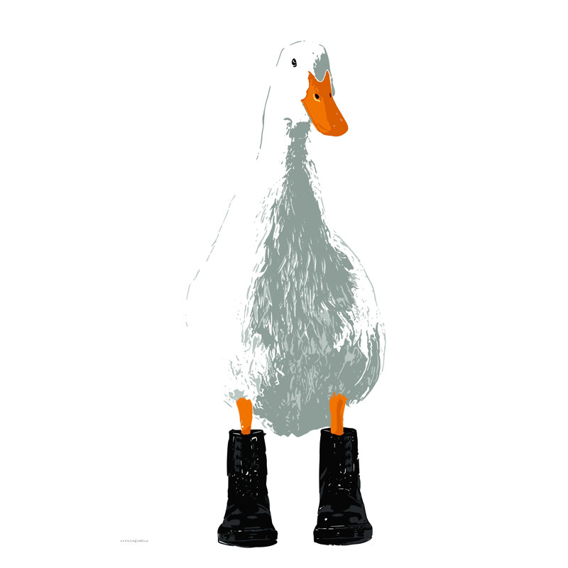 «Aylo Duck In Docs II», reproduction sur toile tendue, H 18 po x l 12 po