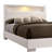 Cassette White Wood Frame Queen Panel Bed