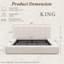 Lit plateforme tapissier luxueux luxueux Cloudsoft-891034072-899216342