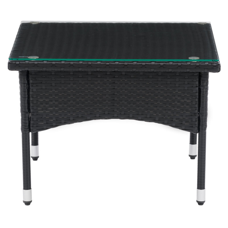 Aalliyah Square Metal Outdoor Side Table , 23'' in. W 23'' in. D