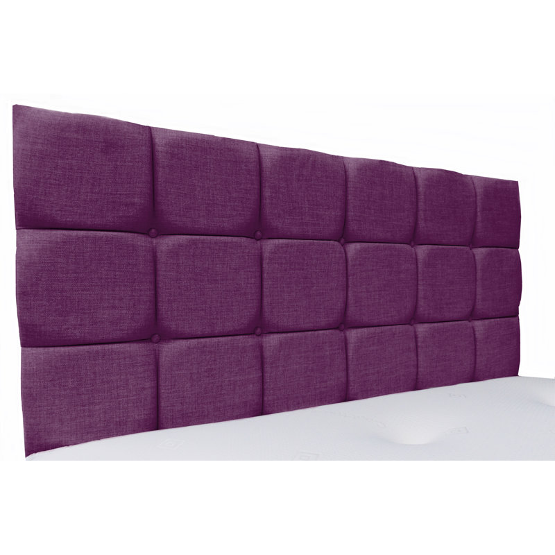 Lennart Upholstered Headboard, Small Single (2'6), Plum
