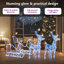 Décoration de Noël illuminée renne et traîneau avec DEL acrylique