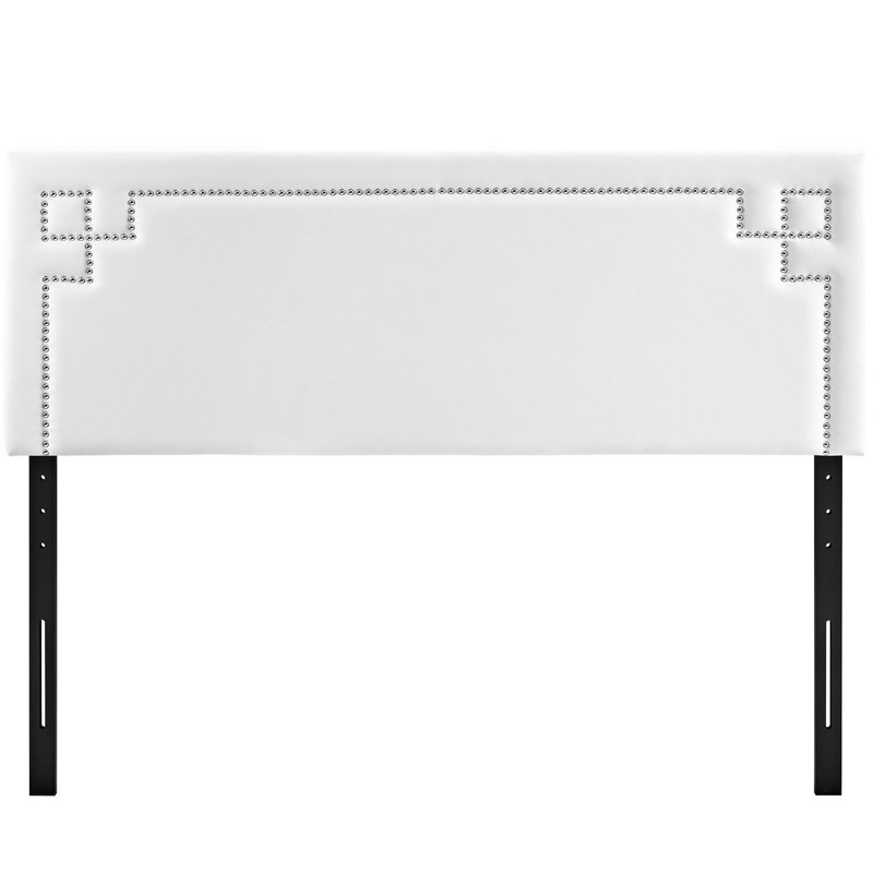 Modway Josie Fabric Headboard, Queen, White