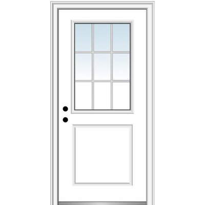 Internal Grilles Primed Fiberglass Prehung Front Entry Doors -  Verona Home Design, ZZ365595R