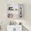 Armoire de rangement murale sans cadre avec rangement et tablette réglable