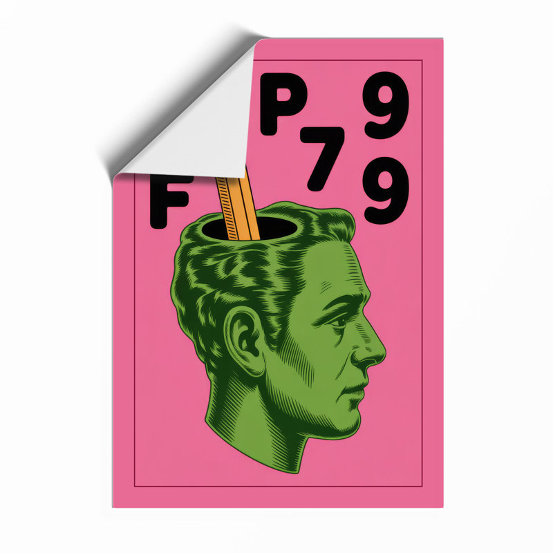 Creative Mind Pop Art - Framed Print, Unframed, A1 - 84.1 x 59.4 cm
