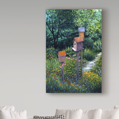 «The Garden» par Ezichi, reproduction de peinture à l'huile sur toile tendue