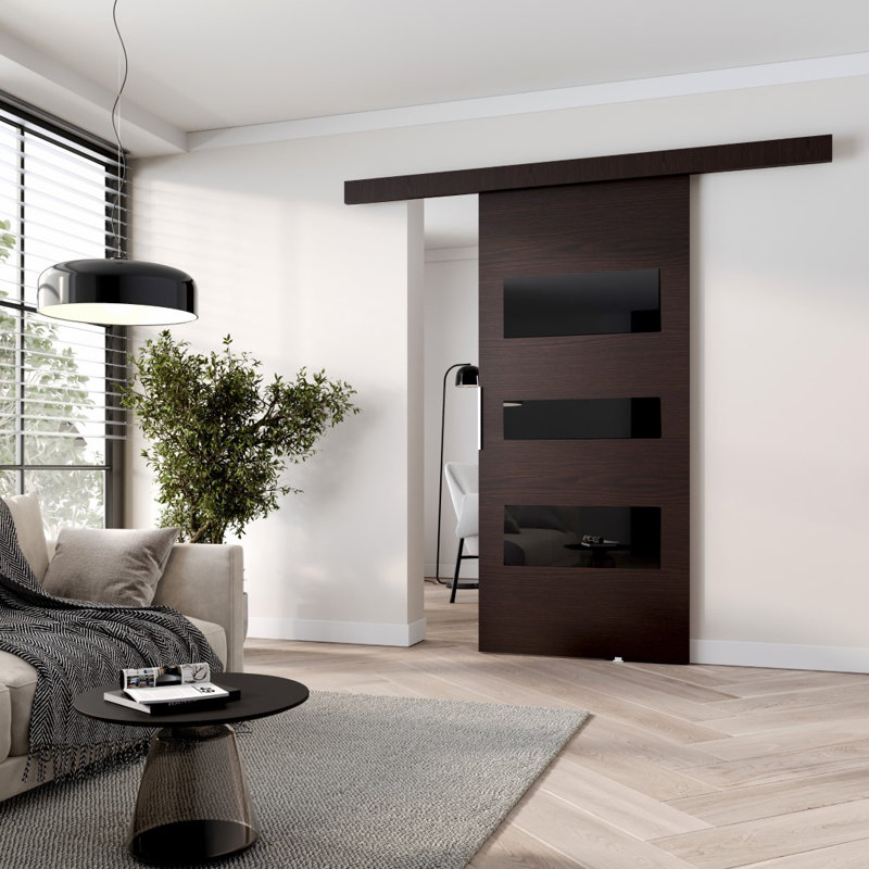 Ralphs Sliding Door Prefinished, 96cm W x 205cm H, Wenge
