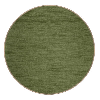 Machine Washable Solid Brown Area Rug