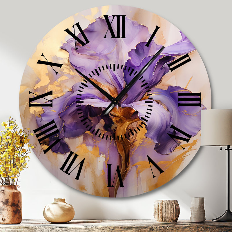 Horloge murale Golden Iris, Grand
