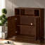 Spacious Storage Sideboards & Buffets, Mdf Wood Farmhouse Cabinet For Dining