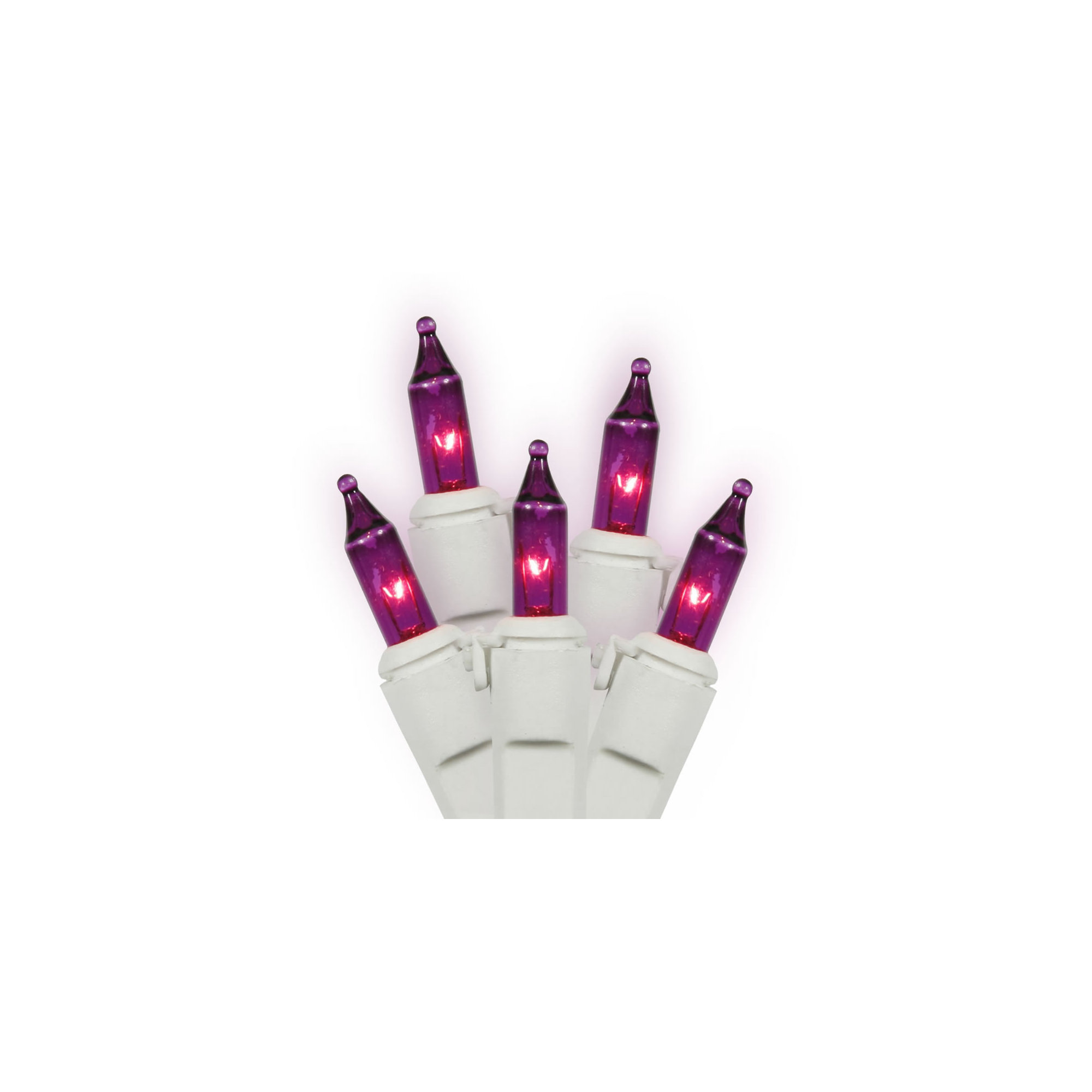 Mini Christmas String Light Set, Pink/Purple/White, 552", 100