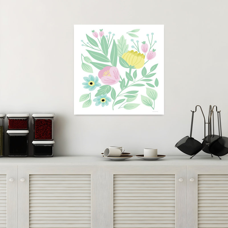 Pépinière, art floral contemporain, H 18 po x l 18 po