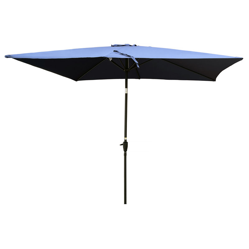 6 X 9Ft Patio Umbrella Outdoor Waterproof Umbrella With Crank And Push Button Tilt Without Flap For Garden Backyard Pool Swimming Pool Market