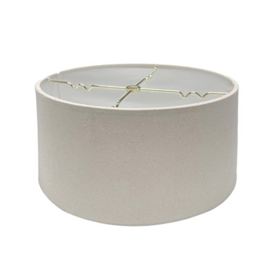 Abat-jour tambour en lin 9 po H
