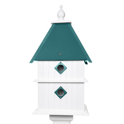 Kalene 27'' H x 12.5'' W x 12.5'' D Post UV Resistant Birdhouse
