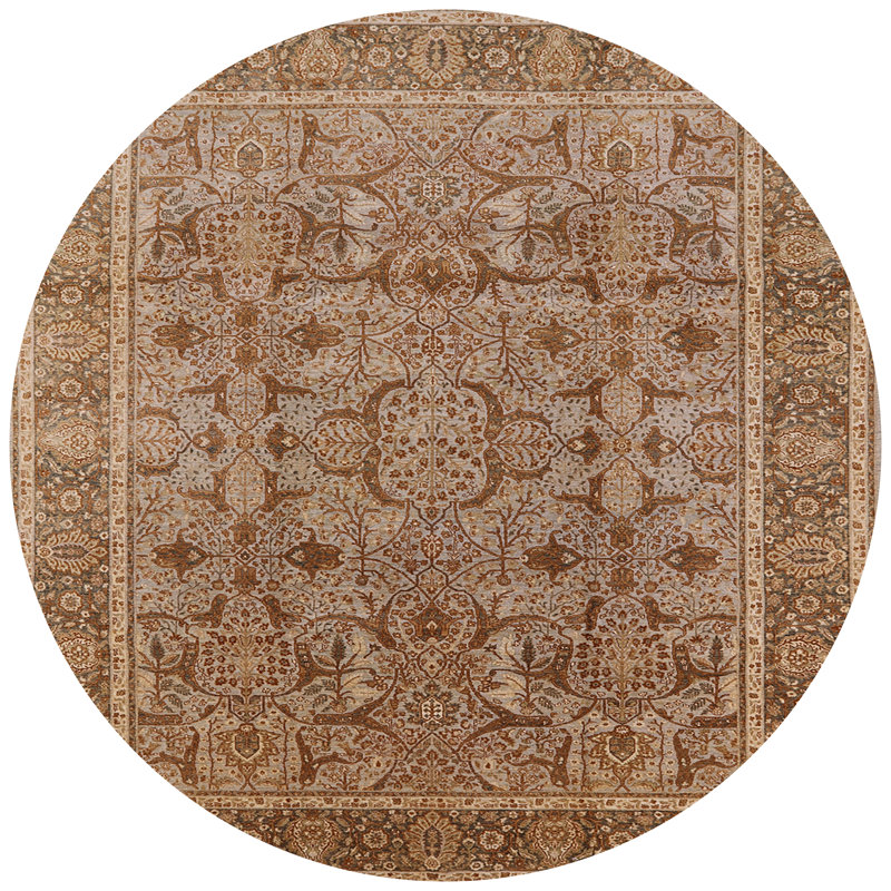 Khachig Oriental Indoor Rug, Round 6'