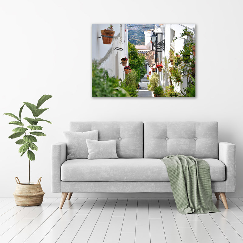 A Charming Street - Wrapped Canvas Print