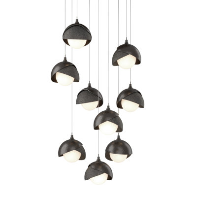 Luminaire suspendu géométrique à 9 lumières Brooklyn