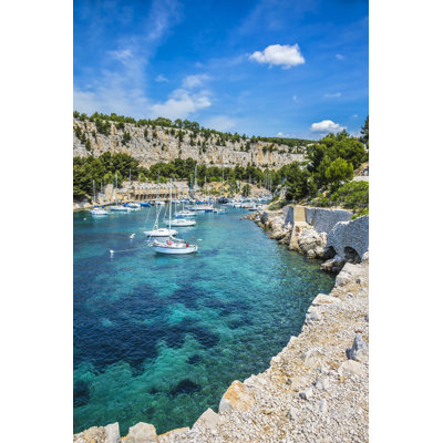 White Yacht Yacht - Photographie sur toile tendue