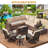 7 - Person Outdoor Seating Group with Fire Fit Table-247714502