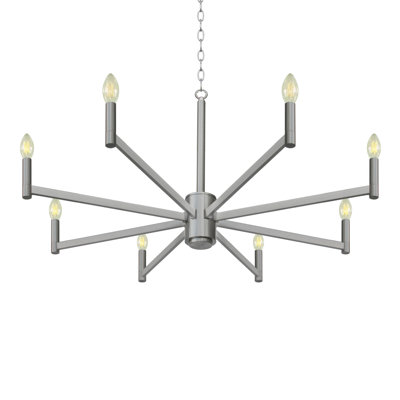 Plafonnier lustre 8 lumières Cowart