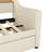 Daybed with Trundle, Upholstered Daybed with Charging Station and LED Lights-1970599810