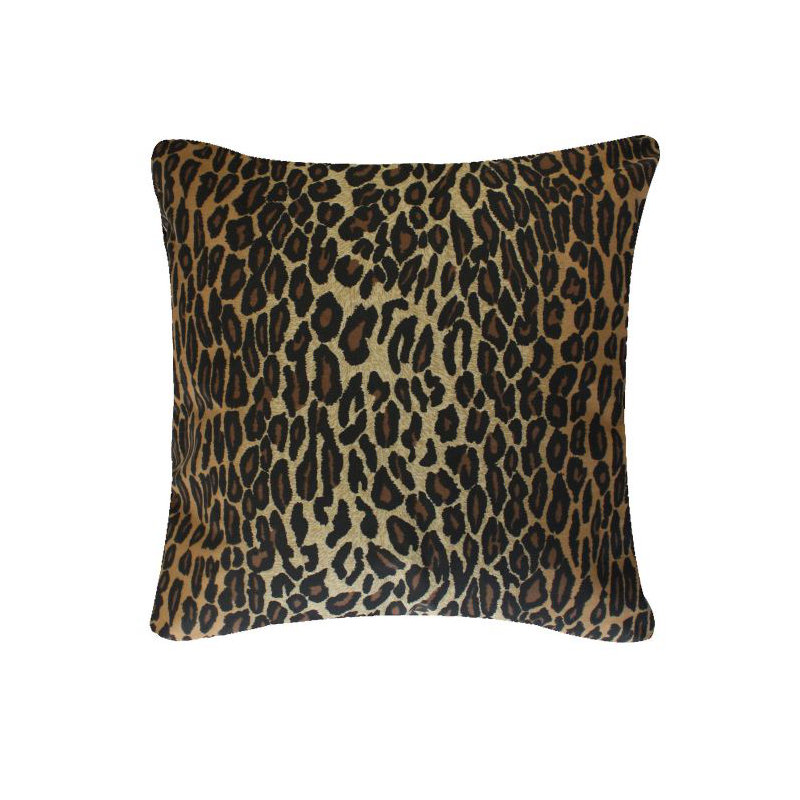 Leopard Synthetic Square Pillow