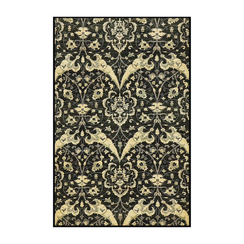 Tapis décoratif multicolore à motif abstrait, Rectangle 8 pi x 10 pi