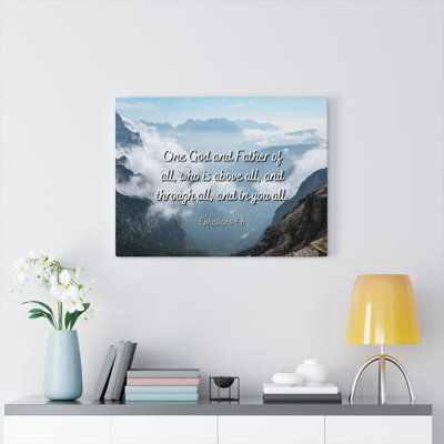 Above All Ephesians 4:6 - Wrapped Canvas Print