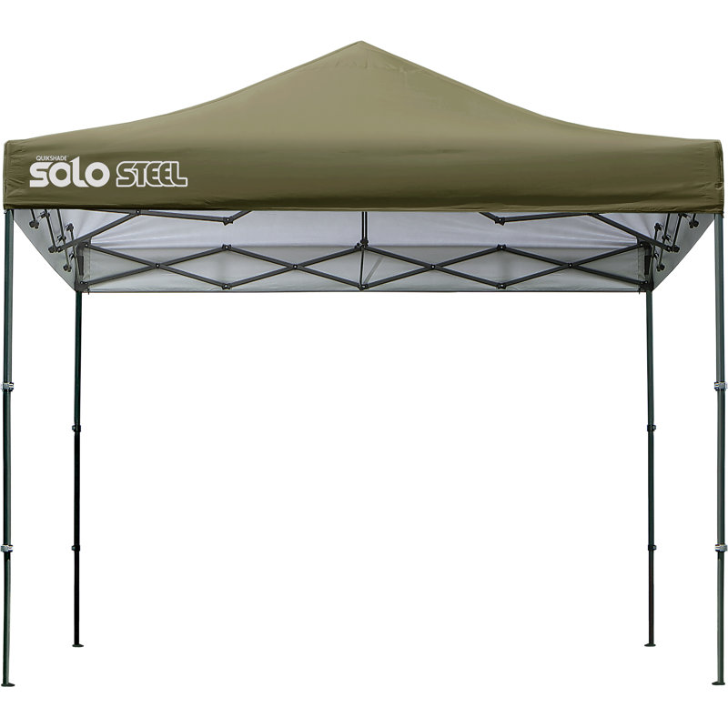 Auvent d'extérieur à pieds droits 100 pi² Solo Steel, Olive