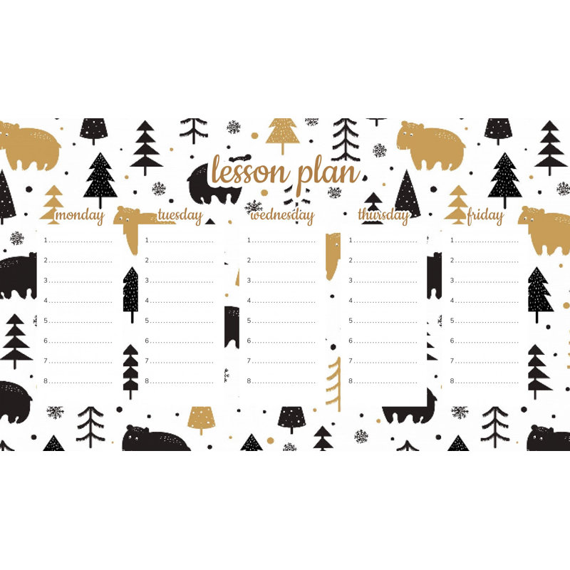 Magnetic Lesson Plan Bears in Winter