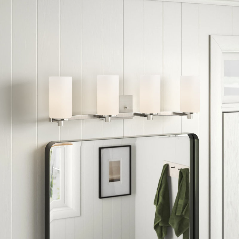 Hettinger Four Light Wall / Bath from Generation Lighting , Brushed Nickel