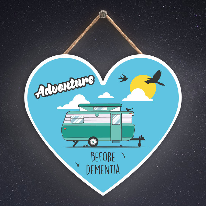 Caravan Dementia Green - Print on MDF, 9cm H x 10cm W x 0.5cm D