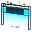 Tête de lit avec lumière DEL et station de charge Lutske l 60 po x H 40 po, réglable en hauteur-183579647-177823917