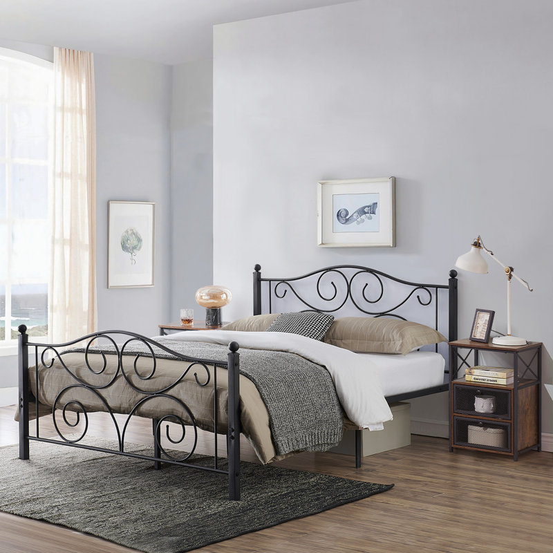Ensemble de chambre à coucher 3 pièces Auxter, Marron, Complète