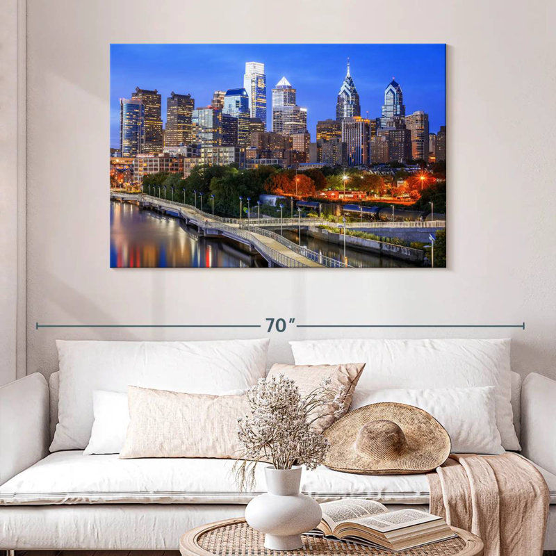 Ravi Philadelphia Blue Hour, H 32 po x l 48 po