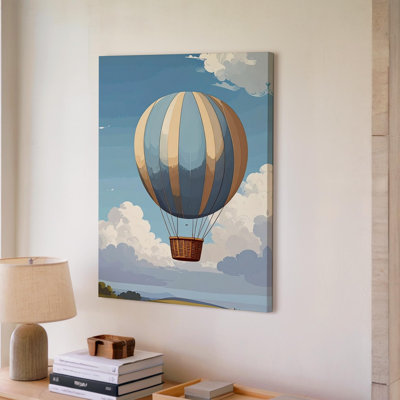 Canvas Wall Art Whimsical Hot Air Balloon Canvasdreamy Travel Inspired Ready To Hang Gallery Wrapped Home Decor Modern Design Decor