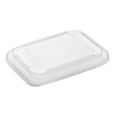 Restaurantware-LIDS ONLY: Matsuri Vision 6.8 x 4.8 x 0.7 Inch Lids For Sushi Containers, 50 Airtight Lids - Containers Sold Separately, No-Fog Design, Clear Plastic Lids, For Sushi Boxes