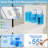 1.1/1.6 GPF Dual Flush One-Piece Toilet With ADA 17" Comfort Height, Rimless Bowl & Soft Close Seat, Gloss White