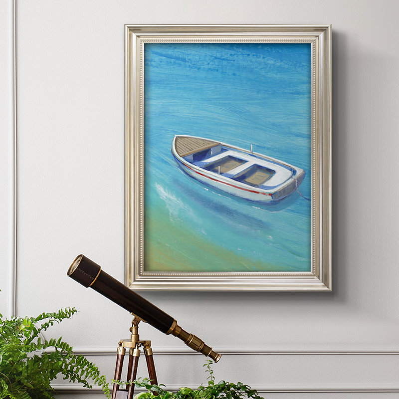 Toile encadrée de qualité supérieure Anchored Dingy I - prête à être accrochée, L 29 po x H 41 po