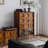 29.33"Solid Wood Boxwood brown Sideboard