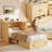Farmhouse Murphy Bed With Storage,Murphy Bed Cabinet With Build-in Charging Station For Bedroom,Guest Room-695913877-695913879